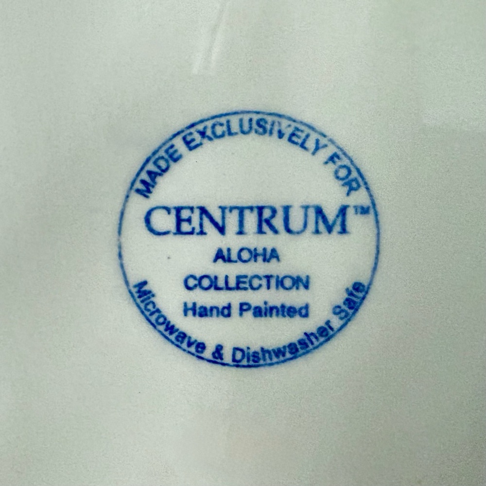 Centrum Aloha Collection Hand-Painted Ceramic Leaf Serving & Decorative Platter - Picture 4 of 4